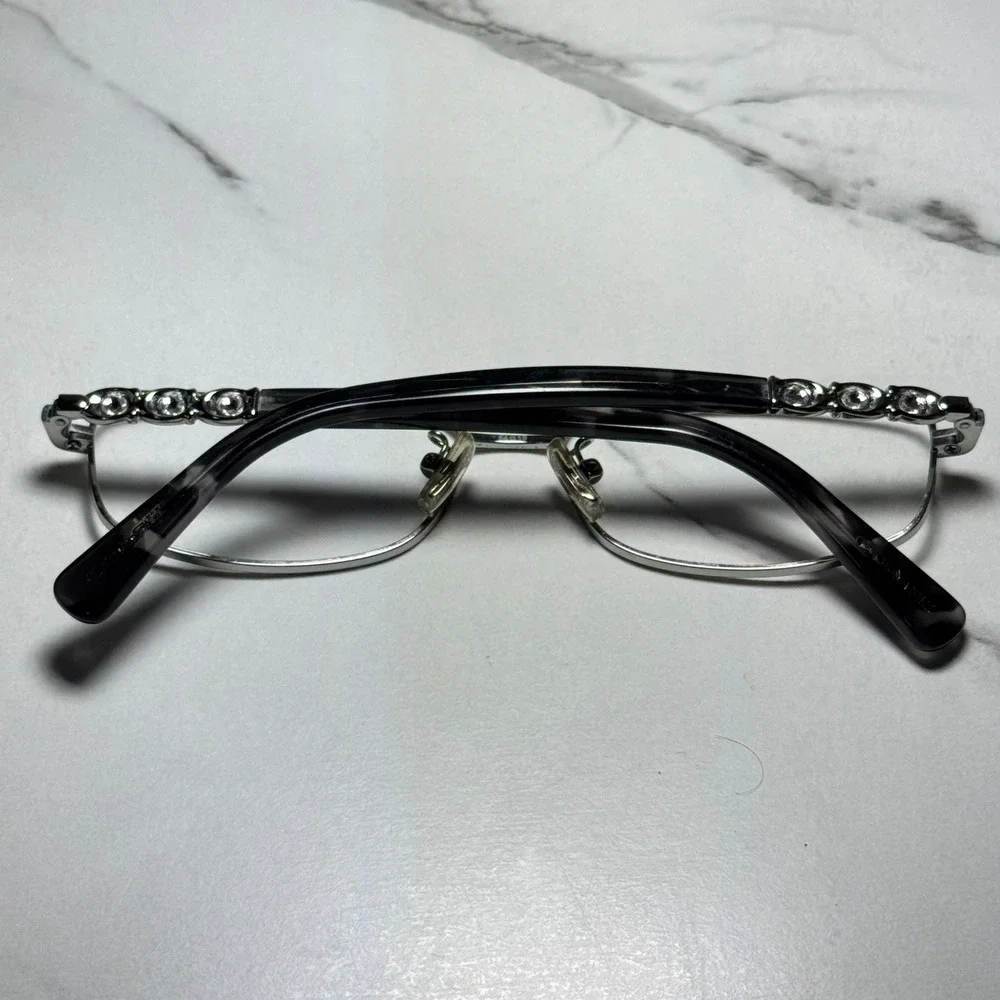 Coach HC 5110B 9001 Shiny Silver Crystal Eyeglass Frames 54-15-140
